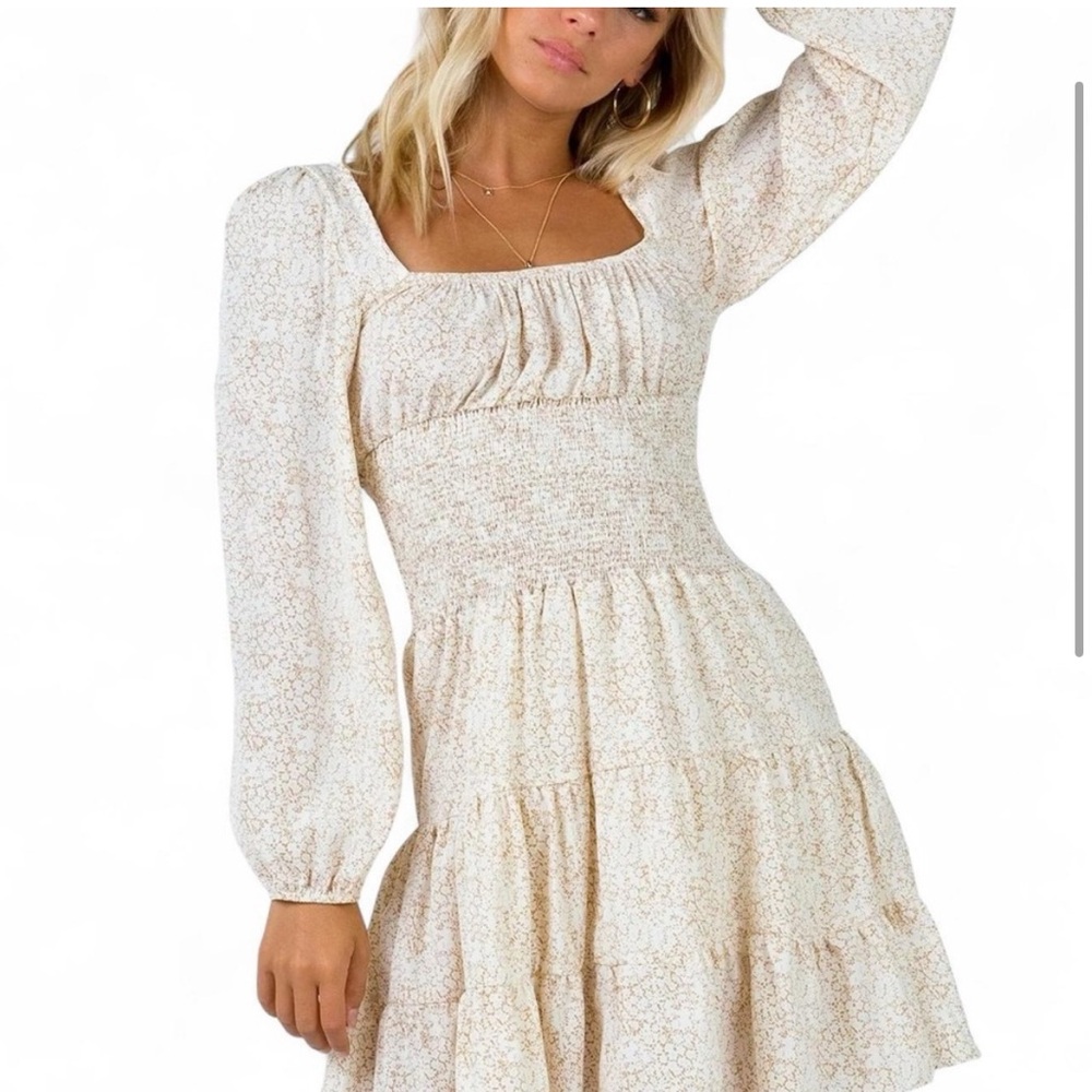 Princess Polly Devante Mini Dress Beige